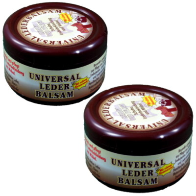 Lederbalsam Universal Lederpflege mit echtem Bienenwachs 250ml (br) 2er Pack