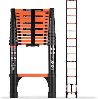 16.5FT Telescoping Ladder - Portable, Multi-Purpose, 330Lbs Capacity
