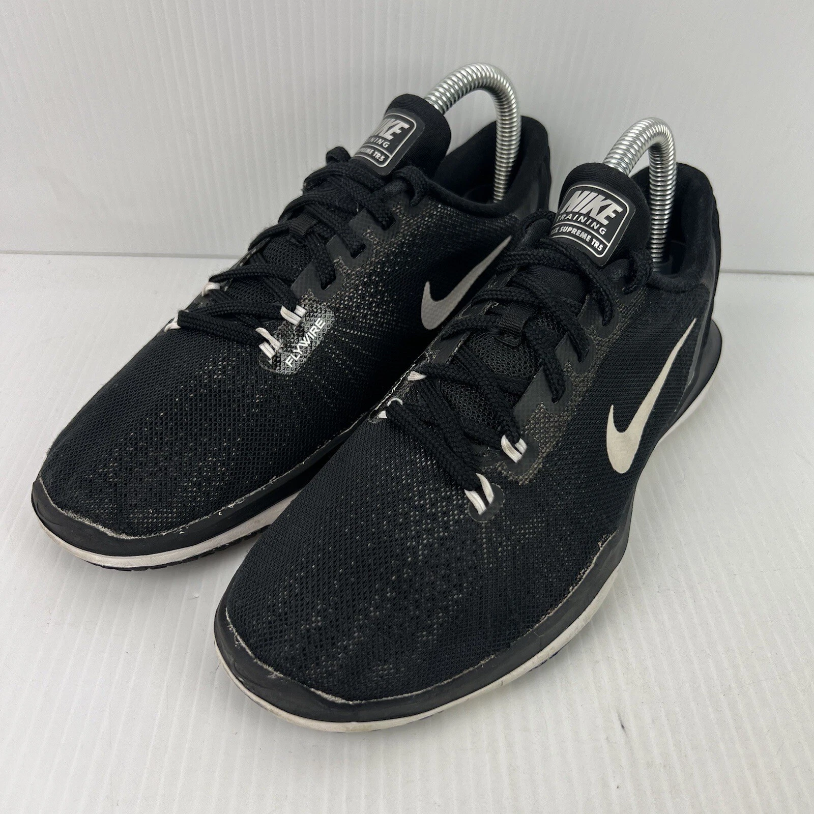 Nike Flex Supreme TR 5 Sneakers Womens US 6.5 Black/White 852467 001
