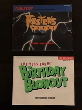 2 Retro Game Instruction Booklets