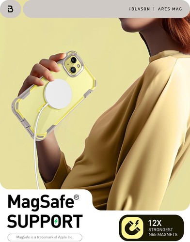 Funda i-Blason MagSafe a prueba de golpes más fuerte absorción magnética para iPhone15 - Imagen 30 de 38