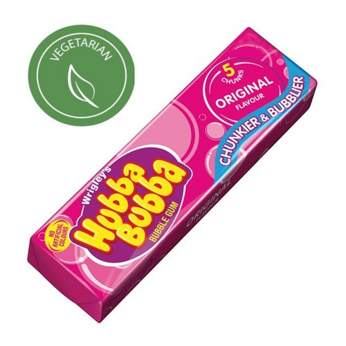 HUBBA BUBBA ORIGINAL Bubblegum VEGETARIAN WRIGLEYS Retro Kids Party Sweets - Picture 2 of 9
