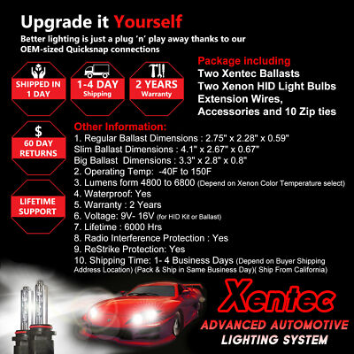 Xentec HID Kit Xenon Light 35W 30000LM H4 H7 H10 H11 H13 9005 9006 9007 9004 880 Xentec HID Kit Xenon Light 35W 30000LM H4 H7 H10 H11 H13 9005 9006 9007 9004 880