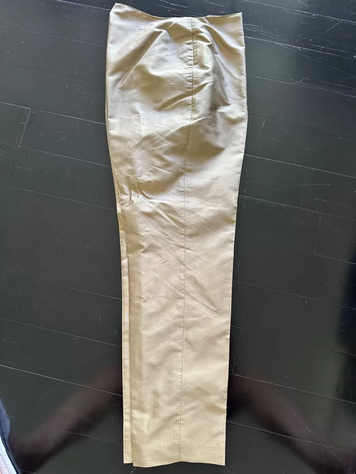 Ann Taylor 100% Silk / Fully Lined Casual Dress Pant Excellent Cond. Size 6 - Image 3 of 4