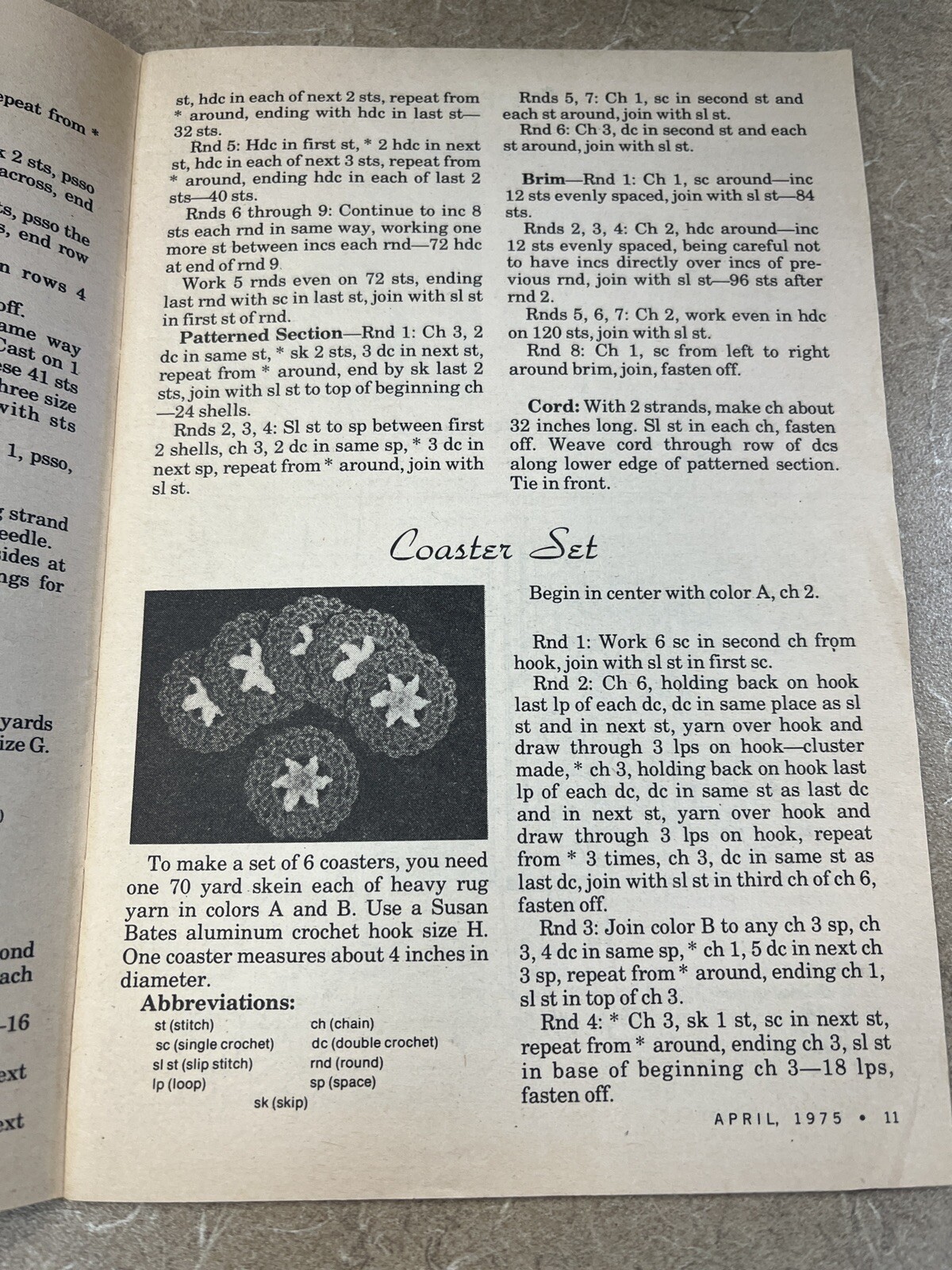 VINTAGE 1975 THE WORKBASKET CROCHET KNITTING TAT BOOKLET FREE SHIPPING  