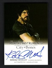 THE MORTAL INSTRUMENTS CITY OF BONES AUTOGRAPH TRADING CARD A1-RMI ROBERT MAILLE