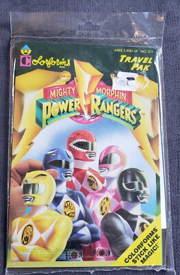 Vintage/Sealed - Colorforms Travel Pack - Power Rangers - RARE - 1994
