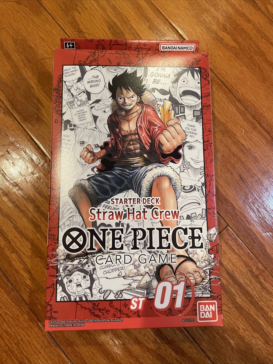 One Piece TCG Card Game Luffy Straw Hat Crew Starter Deck ST-01 English  Sealed