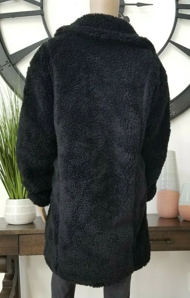 Abrigo para mujer American Eagle negro EN de piel sintética nuevo con etiquetas $129,99 Foto 4 de 4