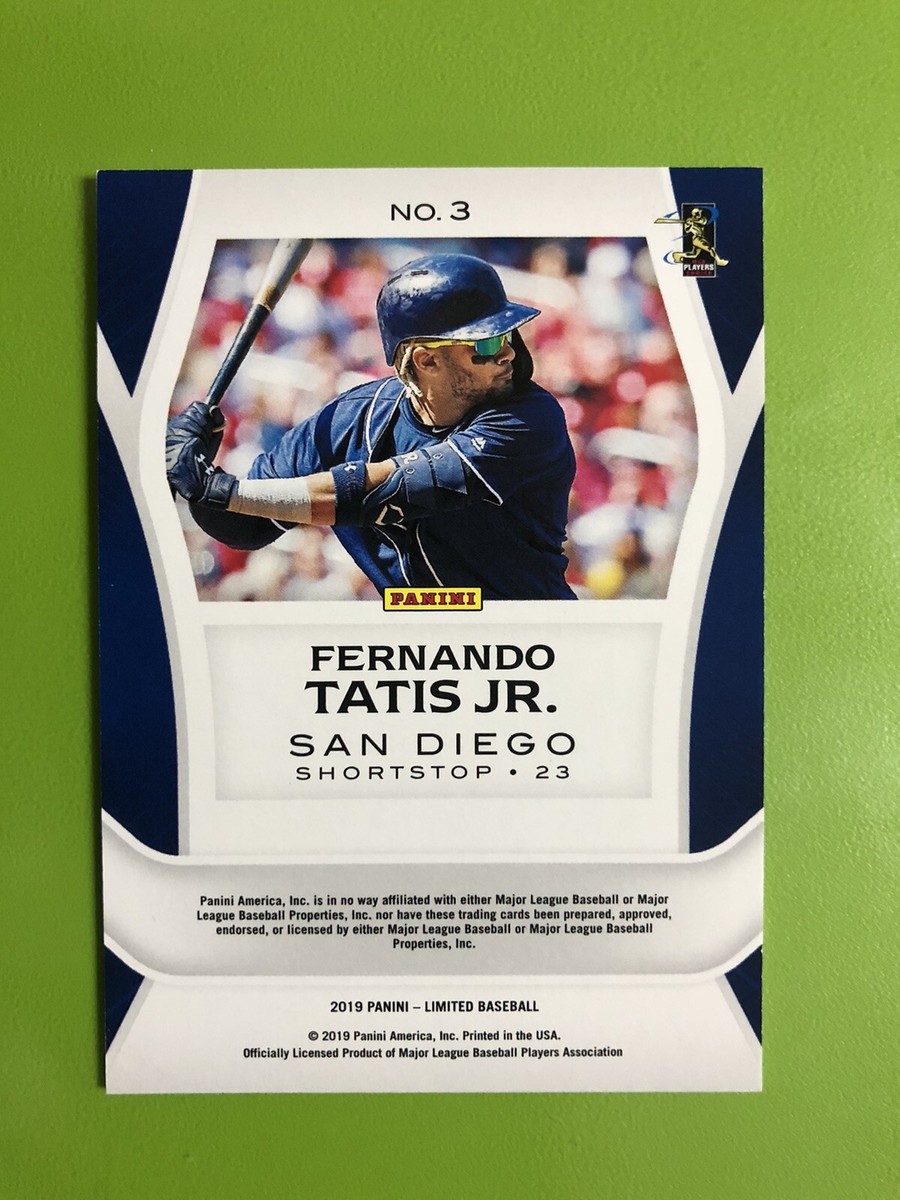 FERNANDO TATIS JR. Panini Limited Rookie RC /199 Padres | eBay