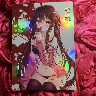Hu Tao Genshin Impact Goddess ZR Portrait Waifu Anime Holo Girl Card