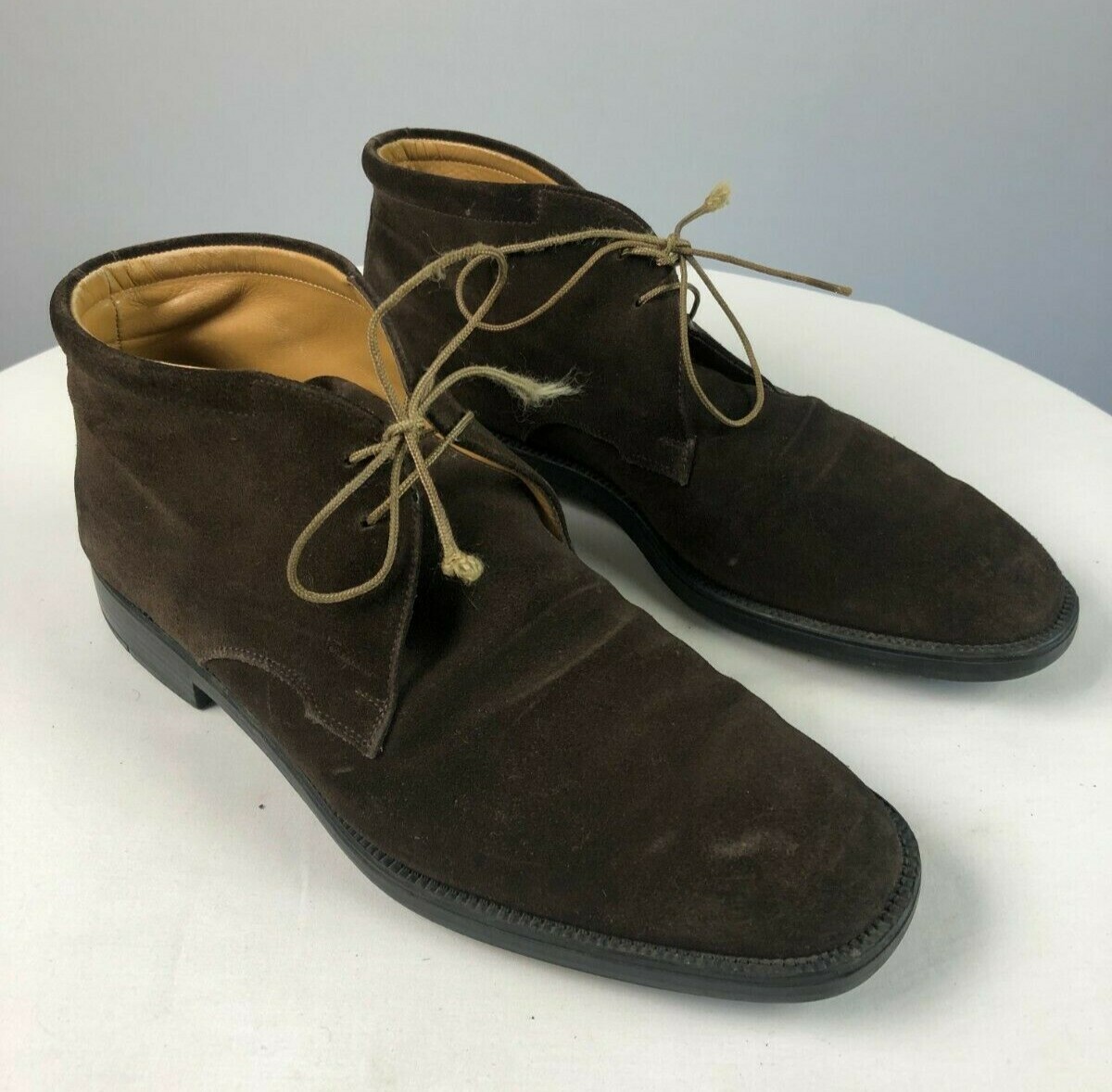 Salvatore Ferragamo ブラウンレザー サイズ5.5EEE $795 Salvatore Ferragamo 