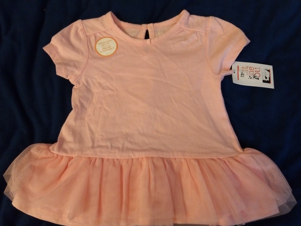 Ensemble Bébé 12 Mois Just One You By Carter's - Haut Et Bas Tulle Rose, Neuf Avec étiquettes