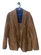 J Crew Vintage Corduroy Blazer Jacket Mens Medium Beige Three Button
