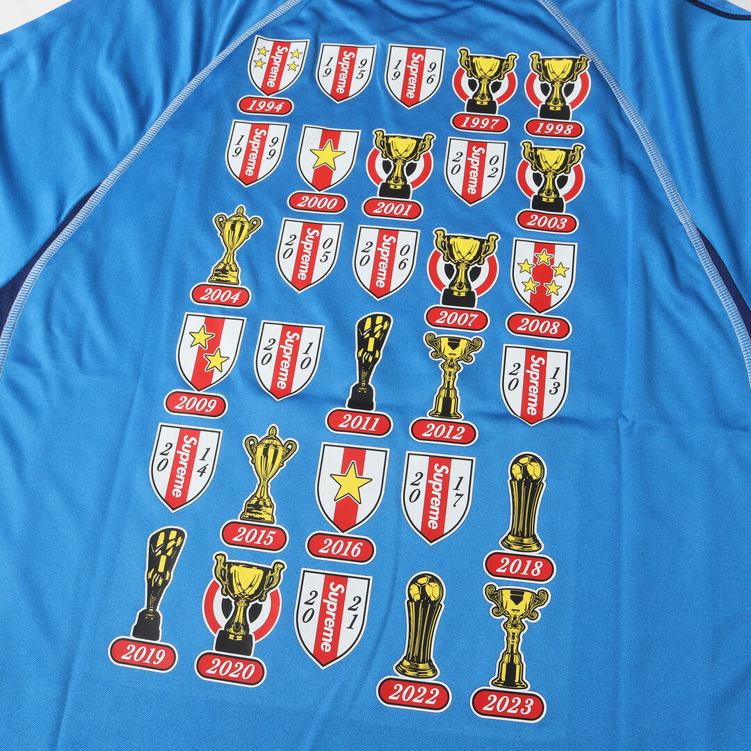 Supreme Size: S 24SS Jacquard Graphic Soccer Jersey Blue Supreme Size: S 24SS Jacquard Graphic Soccer Jersey Blue