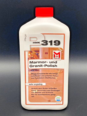 HMK P319 Marmor u. Granit Polish 1 Liter Politur Naturstein Kunststein Pflege 1l