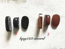 Ox Horn Knob&Scabbard Mouth&End-cap For Japanese Katana Sword Saya Customization