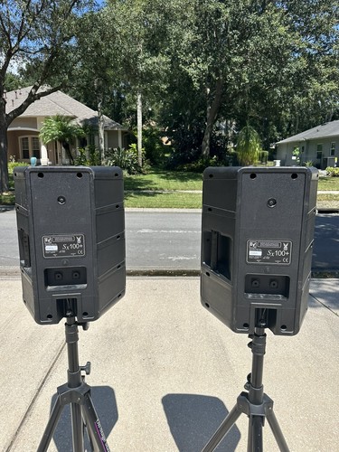 Electro-Voice SX100+ Passive DJ Karaoke LoudSpeaker Black Set of 2 With Stands - Picture 3 of 12