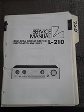 L-210 Luxman manuale di servizio libretto riparazione originale stereo 