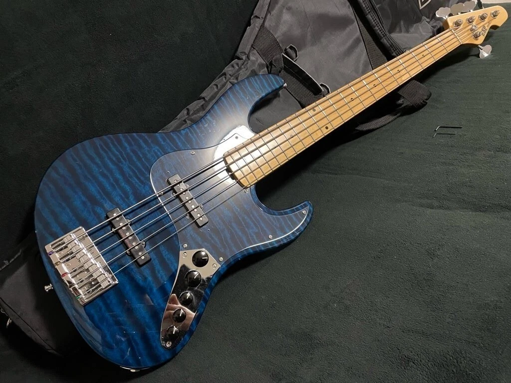 Electric Bass Guitar ESP Amaze-CTM-SL5 M Quilted Maple Top SN