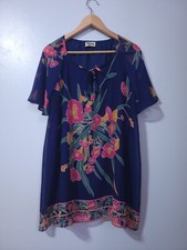 Show Me Your Mumu Women's Cait Tassel Tunic Boquet Bundle Medium Blue