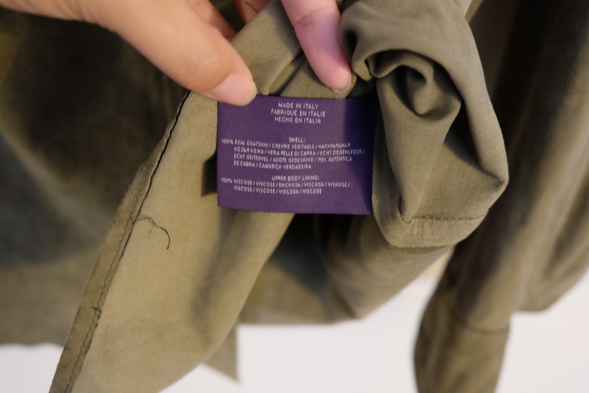 Ralph Lauren Purple Label Green Goatskin Suede Safari Ralph Lauren Purple Label Green Goatskin Suede Safari