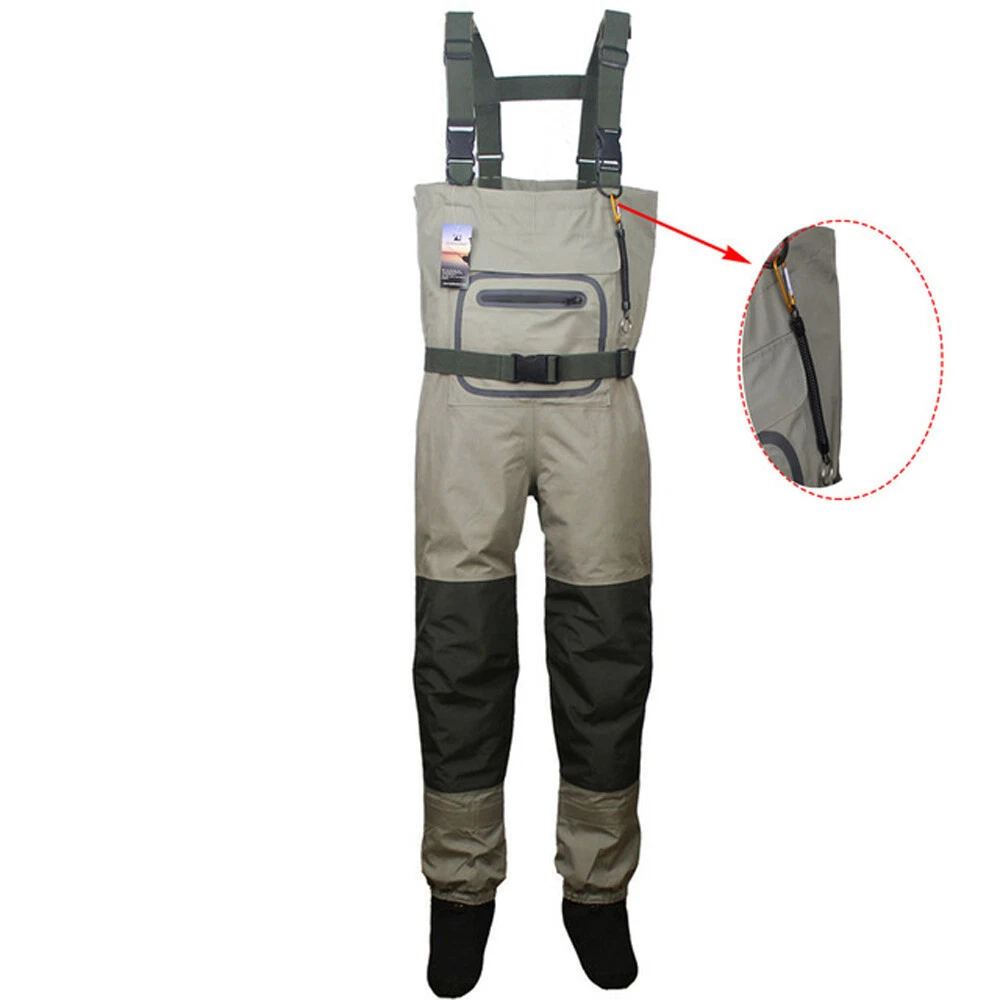 Fly Fishing Chest Waders Breathable Waterproof Stocking foot River Wader Pants
Opens in a new window