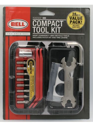 Bell Roadside 600 Compact Bike Tool/Patch Kit 28 Pieces with Hard case Cycling