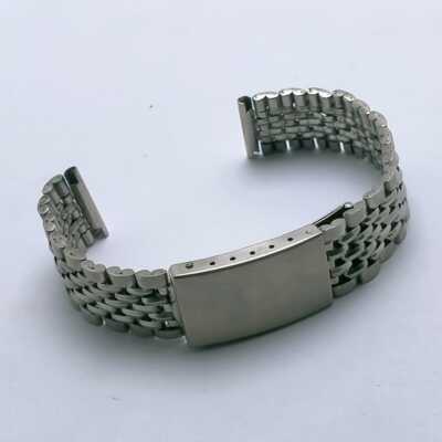 18 mm Beads Of Rice Stainless Steel Men s Watch Bracelet HSN3MHN2