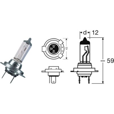 Lampe Osram 12V 55W H7 für Benelli 300 BN302 2015-2016