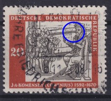 DDR 644 gestempelt Plattenfehler n. Schrage