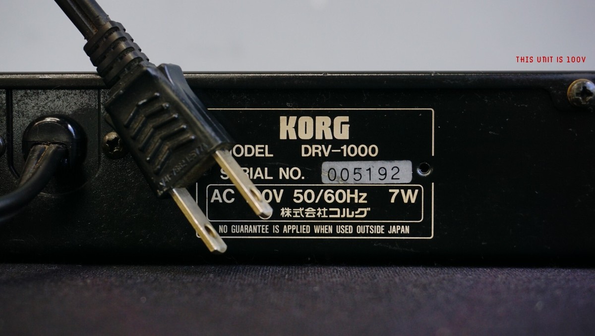 ❤️KORG DRV-1000 デジタルリバーブ ジャパンビンテージエフェクター
