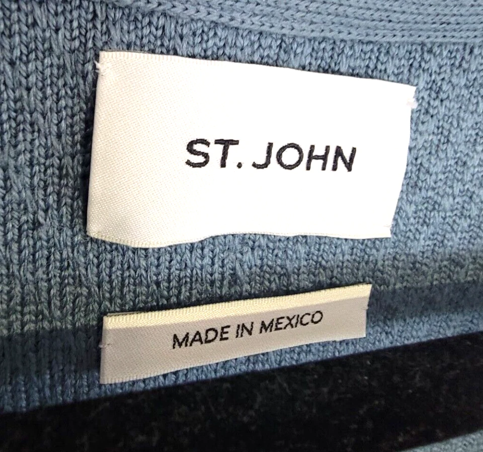 St. John Women's Sz 6  Raised Herringbone Sweater Dress 100% Wool $895 ----4054 - Image 4 of 4