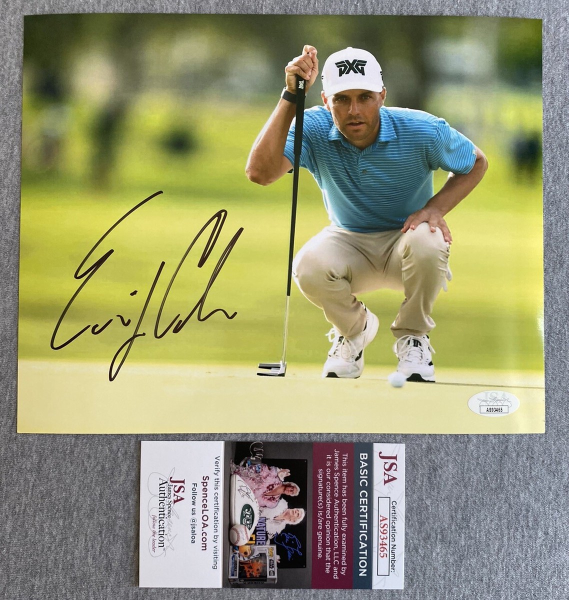 ERIC COLE AUTOGRAPH 8x10 ACTION PHOTO PGA TOUR GOLF JSA