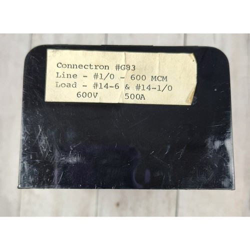 Connectron G83 Power Distribution Block 600V 500A eBay
