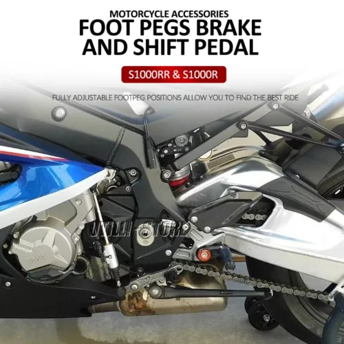 Adjustable Rear Set Footrest Carbon Heel For BMW S1000RR 15-18 S1000R 16-19 - Picture 11 of 15