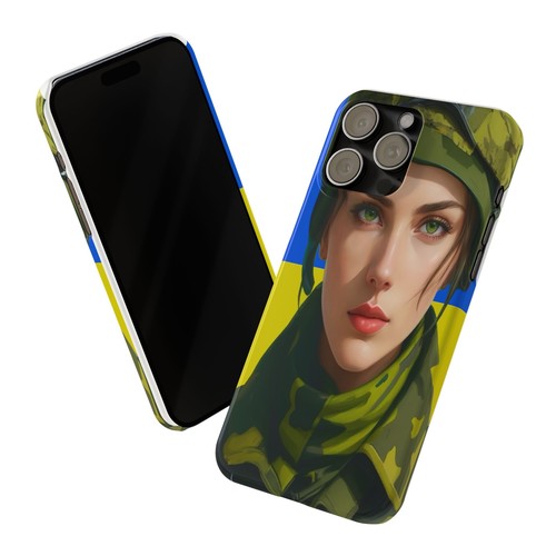 Ukrainian Soldier Slim Phone Case for iPhones - Picture 9 of 49
