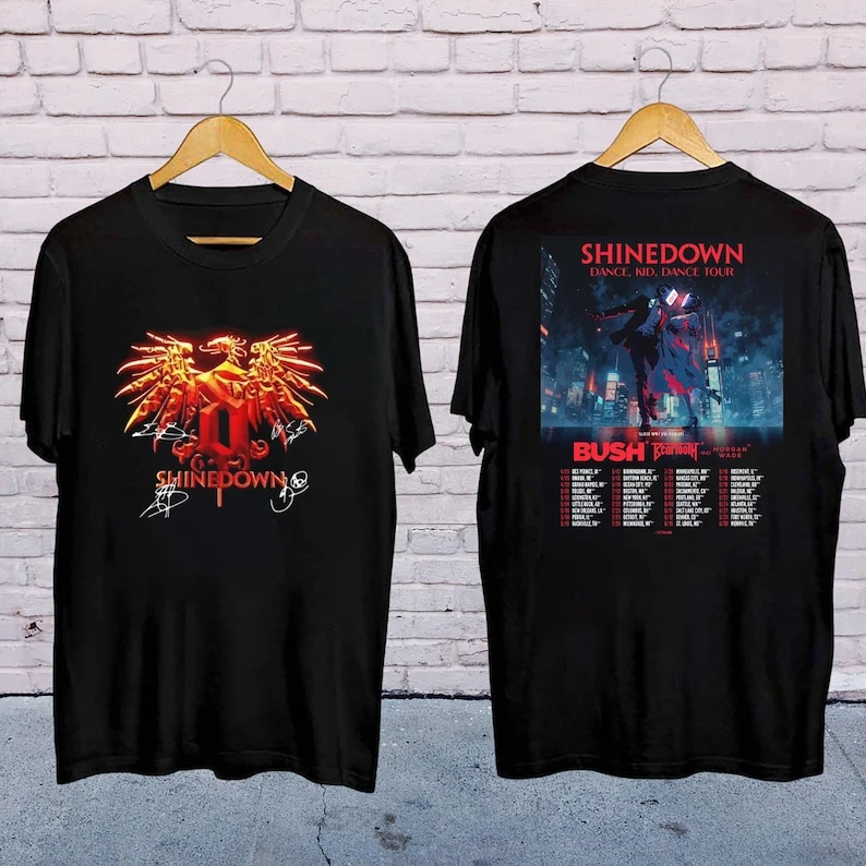 Shinedown Band Logo Vintage Tour 2025 Shirt