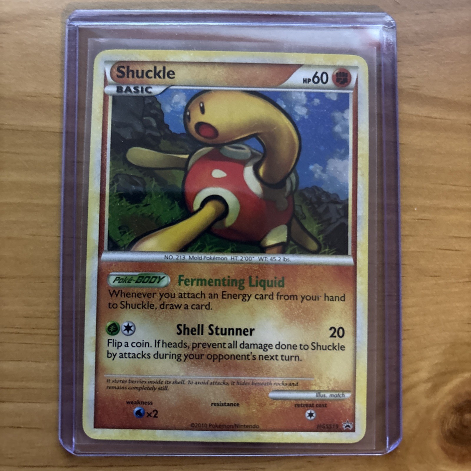 Shuckle Pokémon HeartGold & SoulSilver Black Star Promo #HGSS15 2010