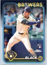 2024 Topps Chrome Update Tyler Black Refractor RC #USC174 Brewers Rookie 💎