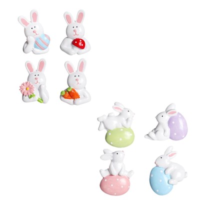 4 Stück Kühlschrankaufkleber in Form Osterhase Kühlschrankaufkleber niedlich staubdicht