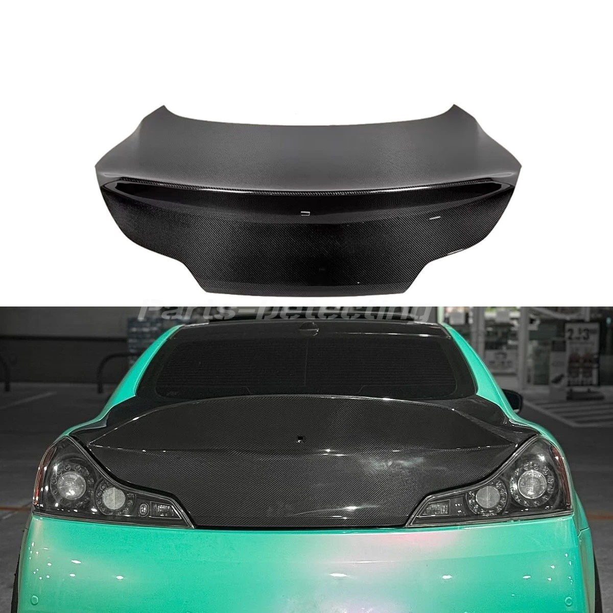 Soporte De Matrícula Trasero Para INFINITI Q60 Q40 G25 G35 G37 | Con Tornillos Y Remaches | Color Negro