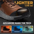 Men Waterproof Composite Toe Work Boots Lightweight Comfortable Safety Boots