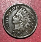 1907 US Indian Head Cent! Choice VF! Old US Coin!