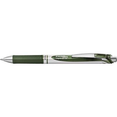 Pentel BL77-D3X Pentel EnerGel BL77 Gelschreiber olivgrün/silber 0,35 mm, Schrei