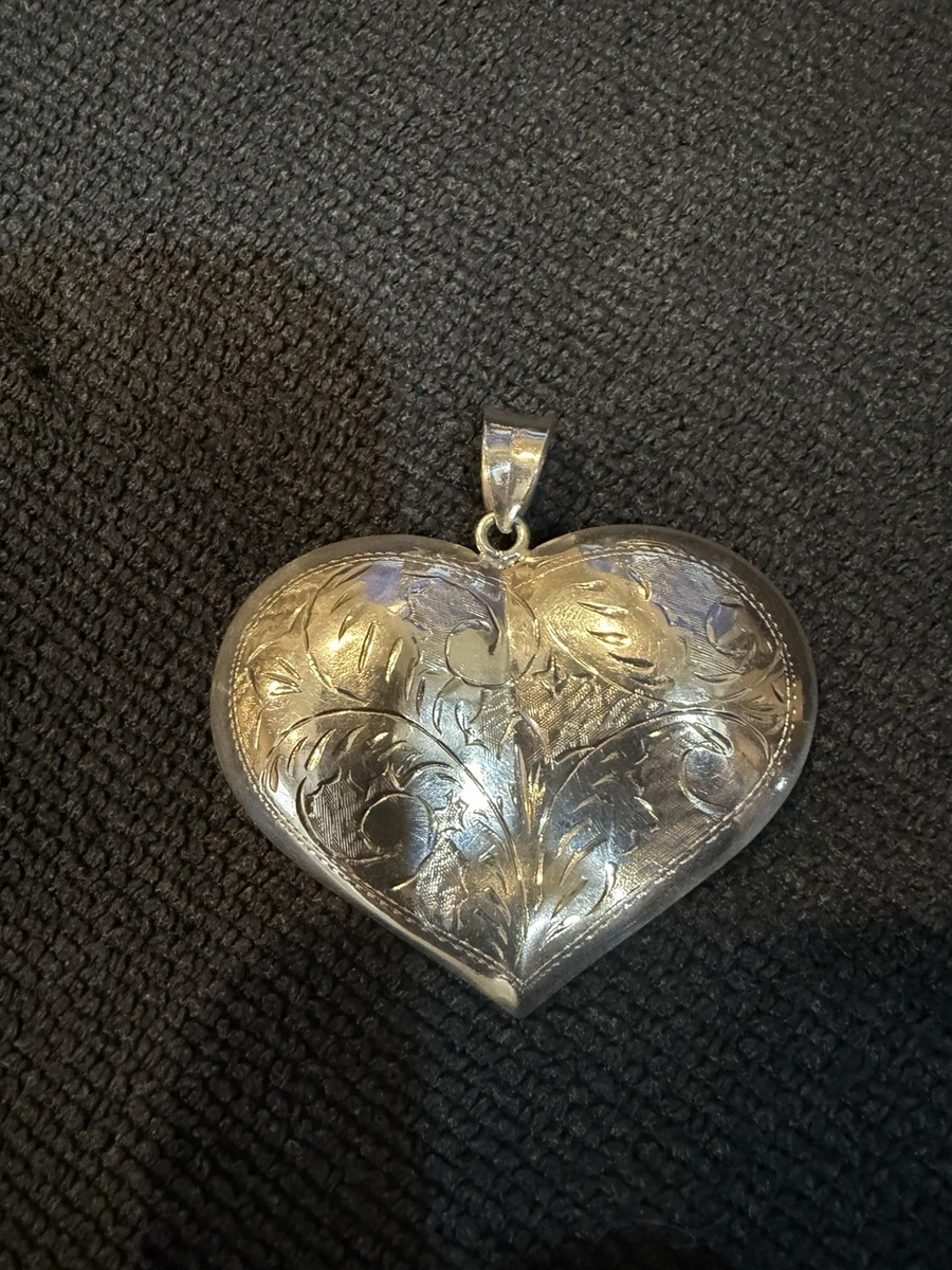 puffy heart pendant products for sale | eBay