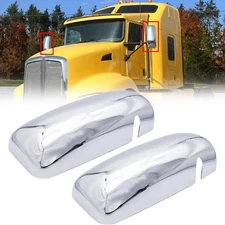 Chrome Door Mirror Covers Fit for Kenworth T660,A Pair Side chrome 