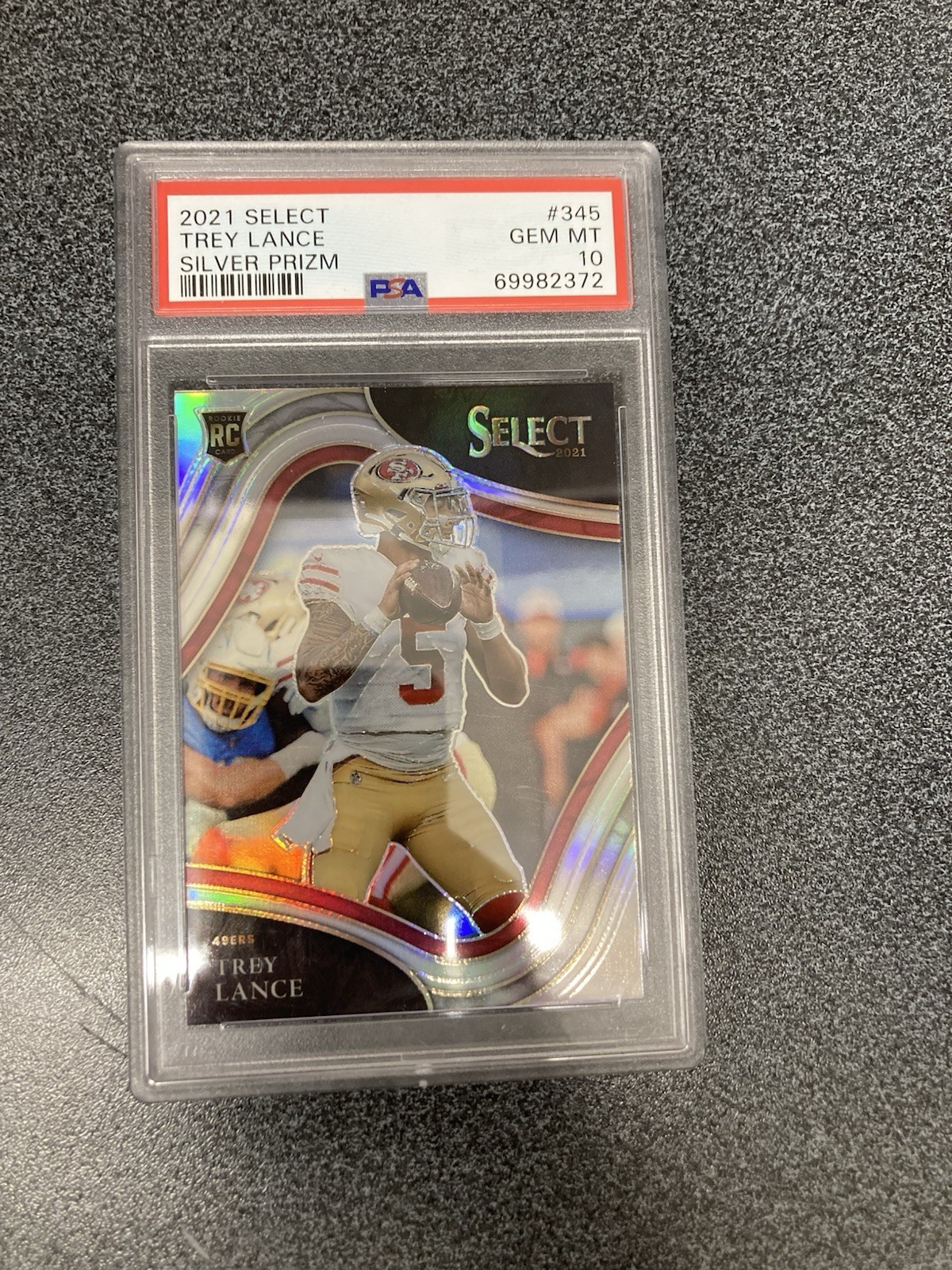 2021 Panini Select - Field Level Trey Lance #345 Silver Prizm (RC)