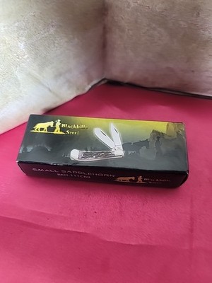New Frost Cutlery Blackhills Small Saddlehorn BKH-111CRB Black
