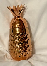 Crofton Pineapple Cocktail Shaker/Mixer Copper Plate/Stainless Steel